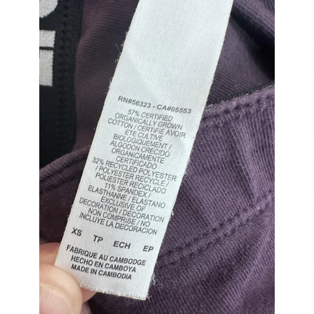 Nike Leggings Womens XS Purple Just Do It‎ Swoosh Cotton Blend Stretch Athletic